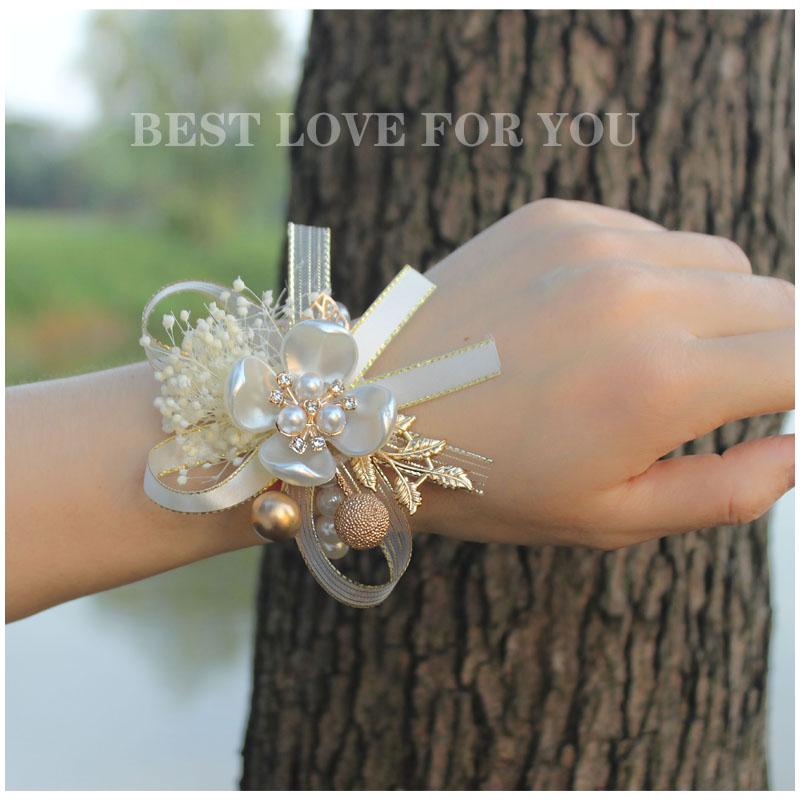 手腕花森系韩式小清伴郎新郎