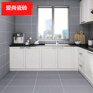 纯灰色仿古砖800X800客厅哑光防滑地砖 店铺商场灰色大理石瓷砖墙