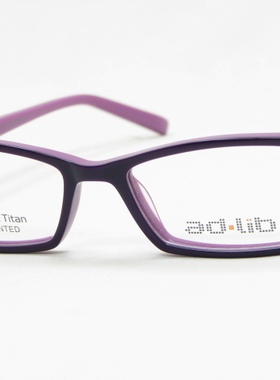 夏蒙板材近视眼镜框架 男女款Charmant AB3211紫色 茶色 小框1