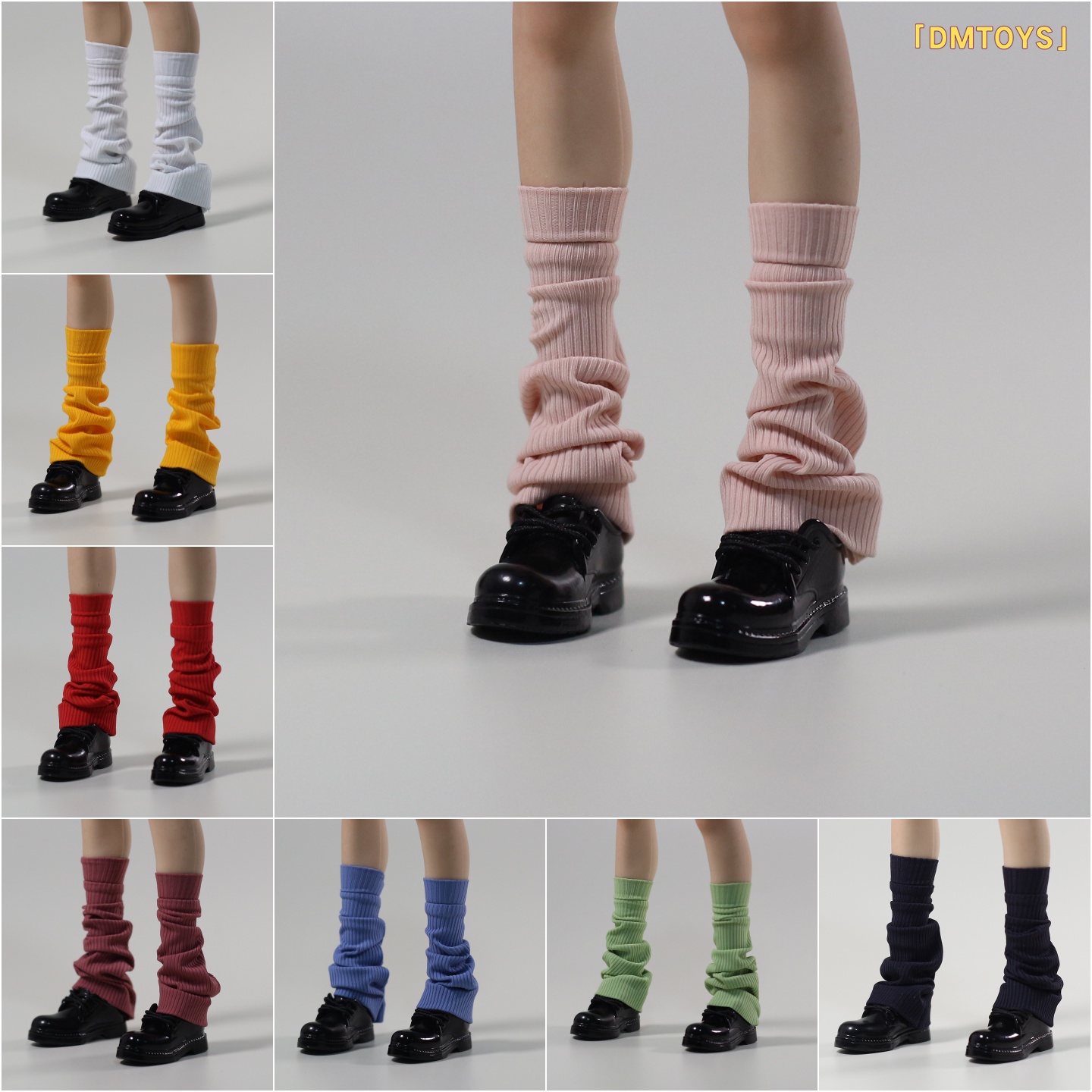 现货DMTOYS 1/6女兵人 堆堆袜学生袜JK  潮流可动人偶服装配件