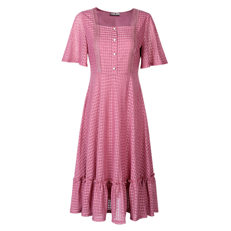 伊自尚大码女装2020年新款夏季气质洋气仙女裙子胖妹妹显瘦连衣裙