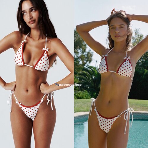 正品代购withjean波点比基尼泳衣