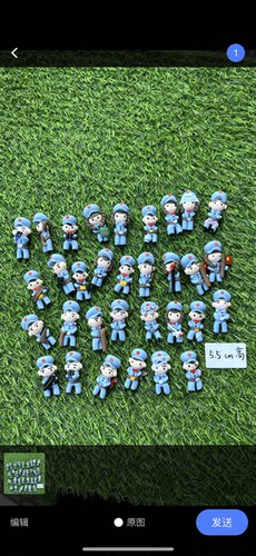 软陶公仔手工捏的红军公仔彩泥公仔小红军多造型