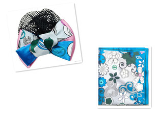 农业银行新款丝巾头发领结 百变丝巾发网 农行新款领带