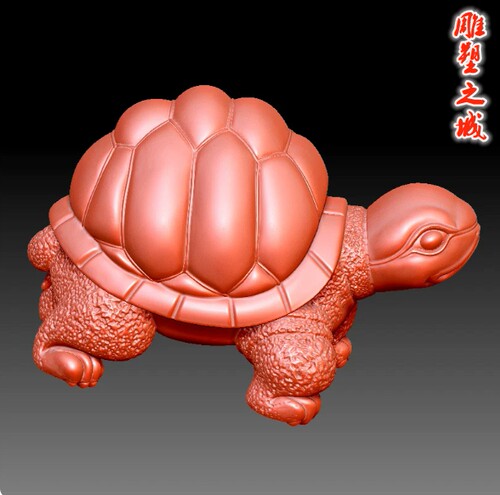 三维立体图3D打印雕刻图stl圆雕图  9400乌龟