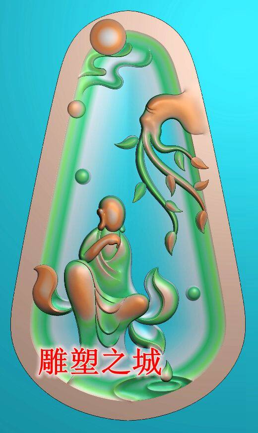 精雕图 灰度图 浮雕图 抽象无相佛9