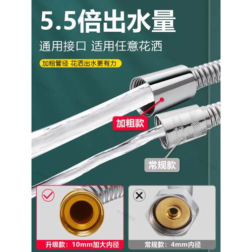 JOWMO大流量不锈钢花洒软管