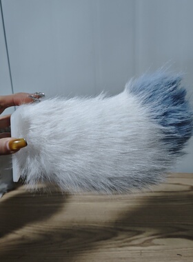 遥控声控电动兽尾COS道具角色扮演狐狸尾巴电瓶车汽车用摇摆兽尾