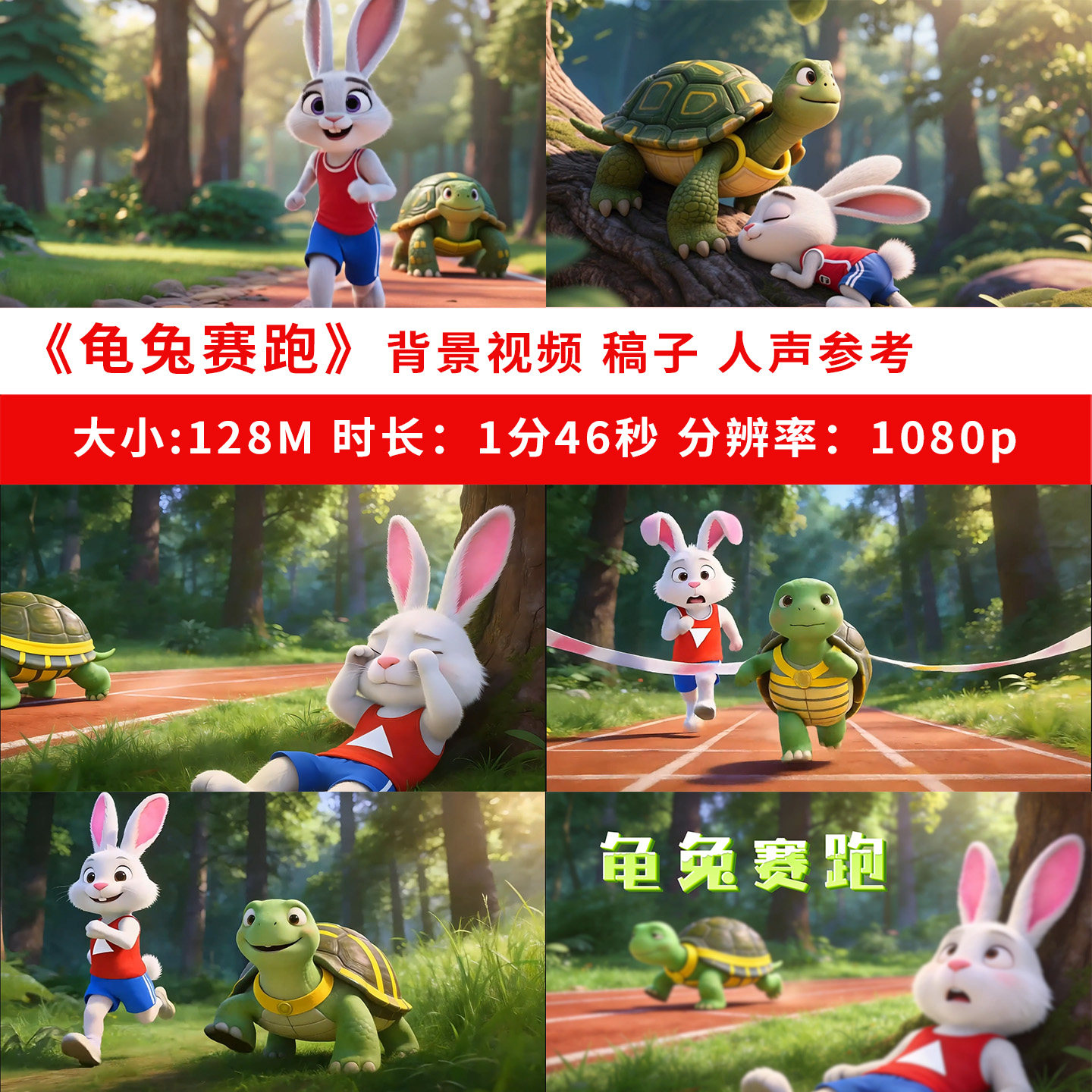 龟兔赛跑背景视频素材用英语讲好中国故事中英文演讲口才动画ppt,商务/设计服务,FLASH/动画制作,淘宝优惠券,粉丝福利购,淘宝优惠卷