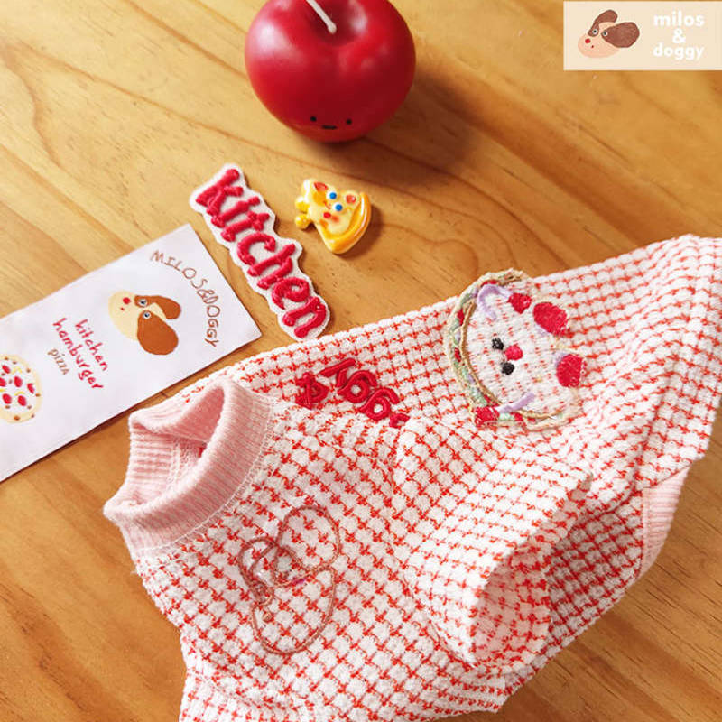 milos&doggy 米洛西多奇宠物服装 披萨热狗T恤