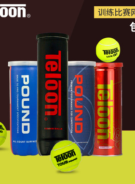 Teloon天龙网球P4比赛POUND训练比赛P3罐装Q1单人非带线回弹包邮