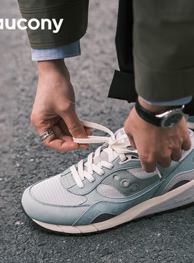 Saucony索康尼SHADOW 6000小青瓷男女休闲鞋情侣复古跑鞋运动鞋