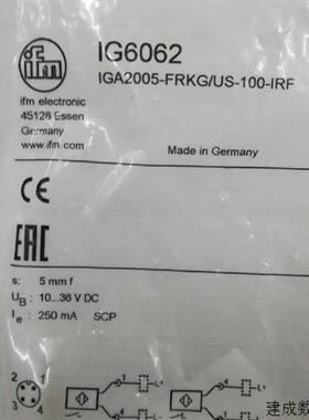 议价全新德国原产易福门IFM接近开关 IG6062 现货