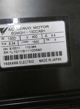 议价SGMGH-13DCA6H全新安川伺服电机 质保1年 议价