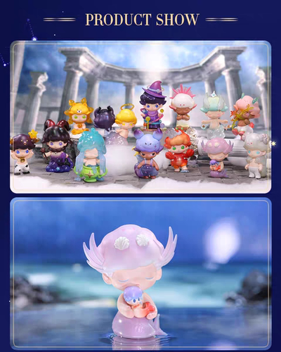 POPMART泡泡玛特萌粒DIMOO星座系列手办盲盒玩具女生礼物一套