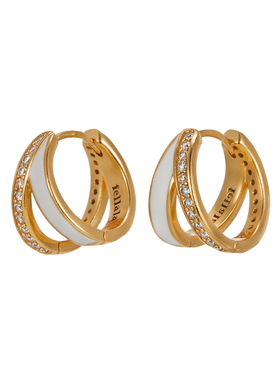 【新年礼物】Fellala/翡拉拉「闪耀X型」原创轻奢珐琅耳饰耳环