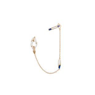 Fellala/翡拉拉「故宫青花瓷」耳环时尚轻奢设计耳钉官方配饰女