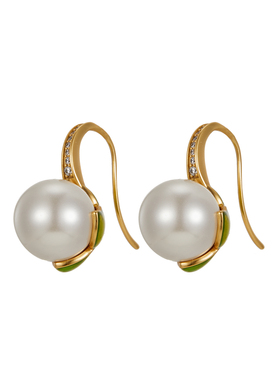 【新年礼物】Fellala/翡拉拉「豌豆珍珠」原创轻奢珍珠耳钉耳饰