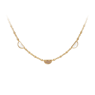 翡拉拉「团扇」原创设计女小众优雅锁骨链 Fellala 三折清仓