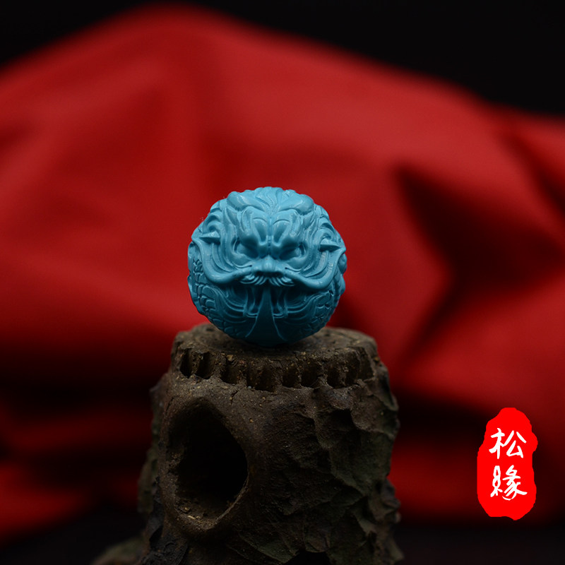 优化高瓷绿松石龙珠顶珠手串配珠单珠配珠文玩配饰挂件雕刻件散珠,饰品/流行首饰/时尚饰品新,小众木作,淘宝优惠券,粉丝福利购,淘宝优惠卷