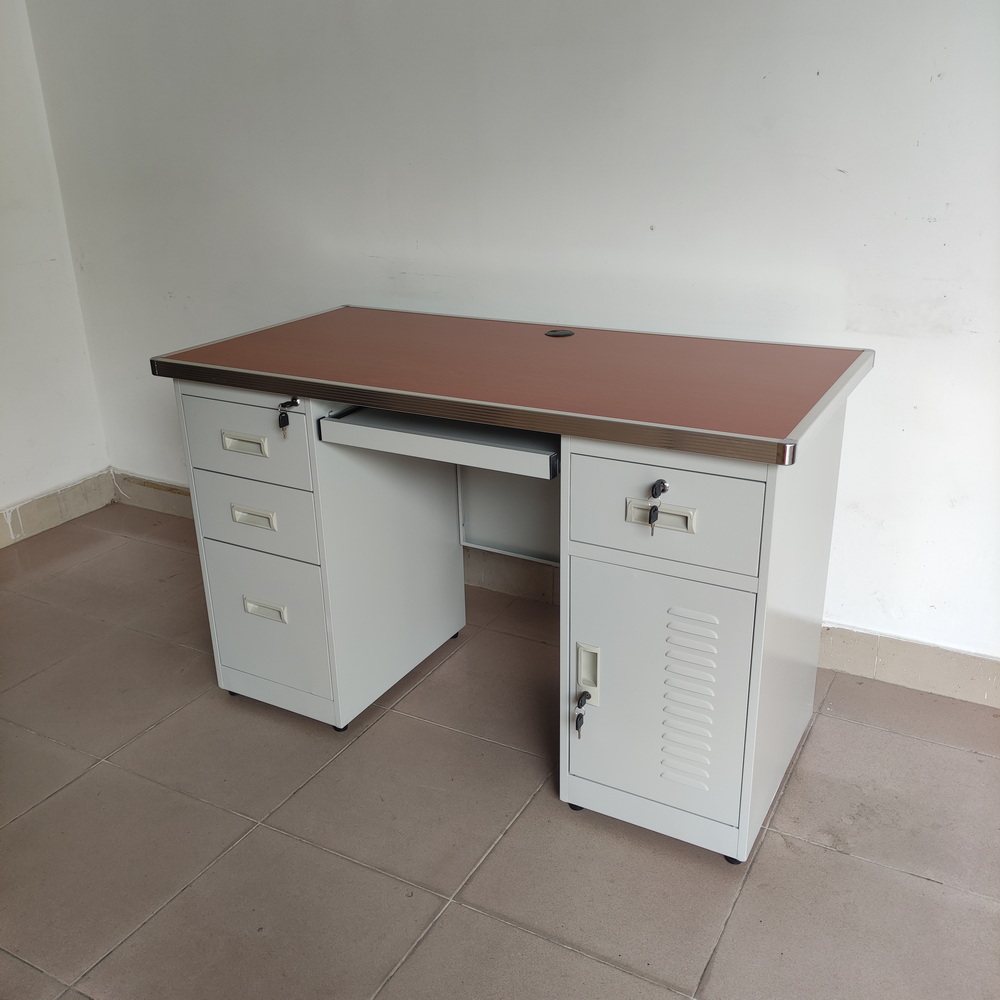 工厂车间工作台定制铁皮办公桌防盗钢制抽屉电脑桌加厚金属写字台,住宅家具,电脑桌,淘宝优惠券,粉丝福利购,淘宝优惠卷