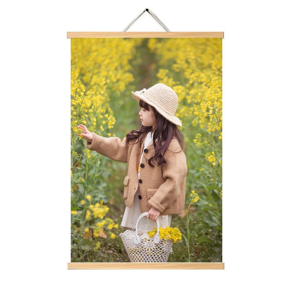 挂画挂轴 照片定制 宝宝儿童满月百天纪念厂家直销 实木环保画框