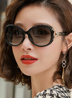 远近两用椭圆时尚女老花太阳镜