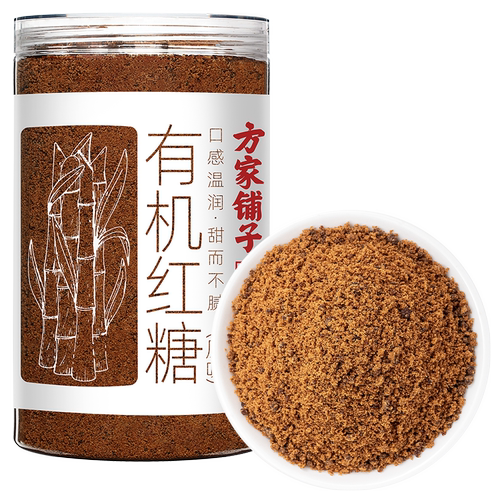 方家铺子有机红糖粉450g瓶装