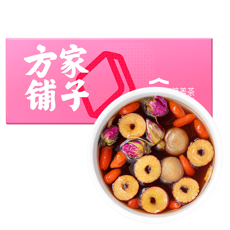 方家铺子玫瑰红糖姜茶300g冲饮即食休闲果姜茶饮红糖水中华老字号