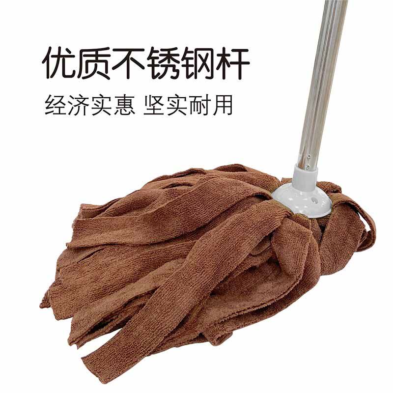 超细纤维拖把自拧水拖把圆头墩布毛巾布吸水布条家用地拖普通老式