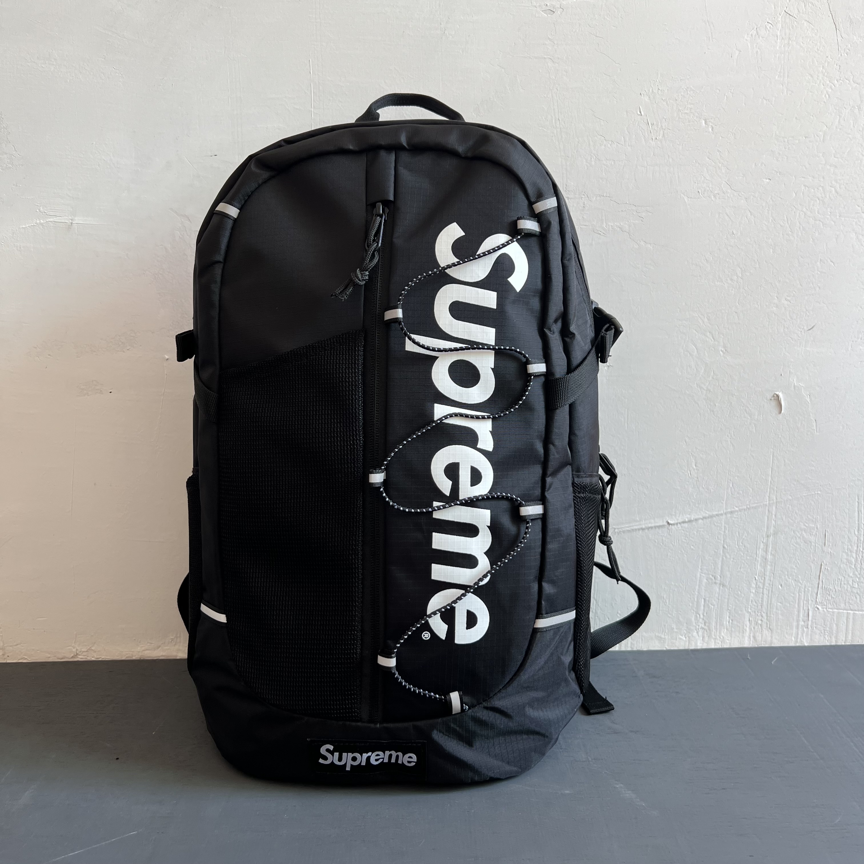 潮牌Sup17ss 42th Backpack Cordura 3M反光双肩背包学生书包-封面