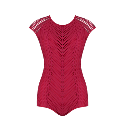 泡温泉复古性感镂空聚拢游泳衣