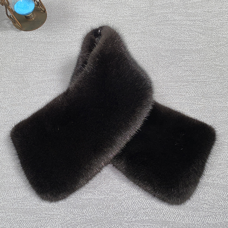 冬季进口水貂毛通用皮衣毛领单卖