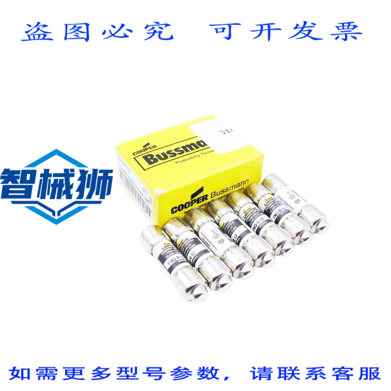现货供应 库珀·布斯曼·进口 FNQ-R-12 延时保险丝(1 包 = 7 个