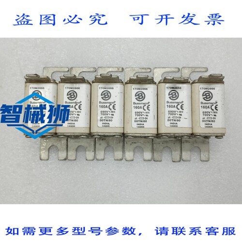 原装供应 BUSMANN 160A 690V 170M 2666 半导体保险丝 6个装