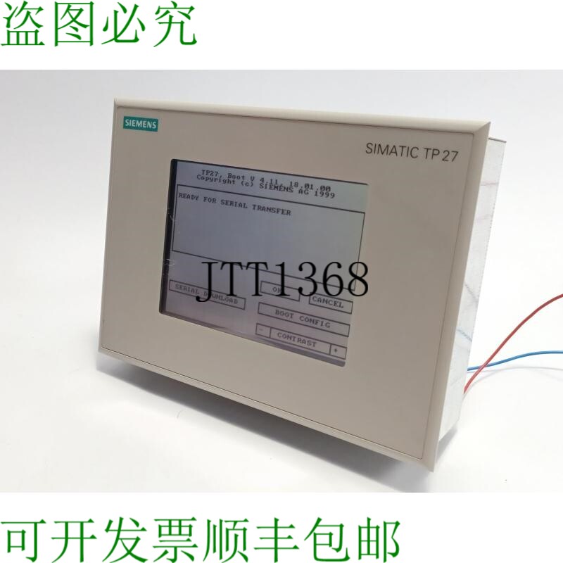 6AV3627-1NK00-2AX0 触摸屏 TP27 单色