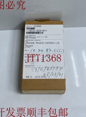 原装供应ROSEMOUNT 01151-0230-0074 类型:DP/GP LAKESIDE PROCES