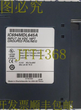 原装供应页 FANUC IC694MDL645A 输入 24VDC 16PT 组 POS/NEG