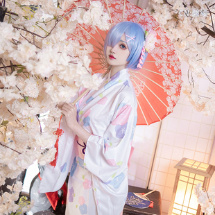 动漫从零开始的异世界生活蕾姆拉姆cos服性感可爱cosplay服和服