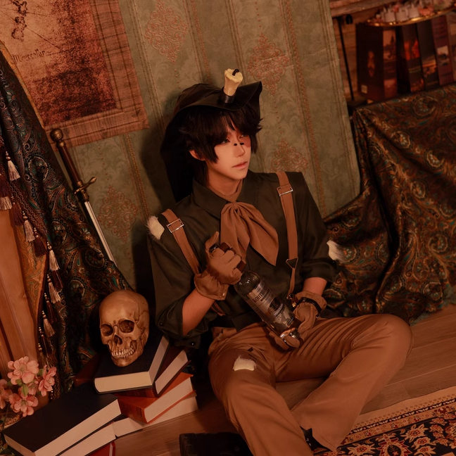 现货游戏第五人格cosplay勘探员原皮初始时装帽子服装游戏男全套
