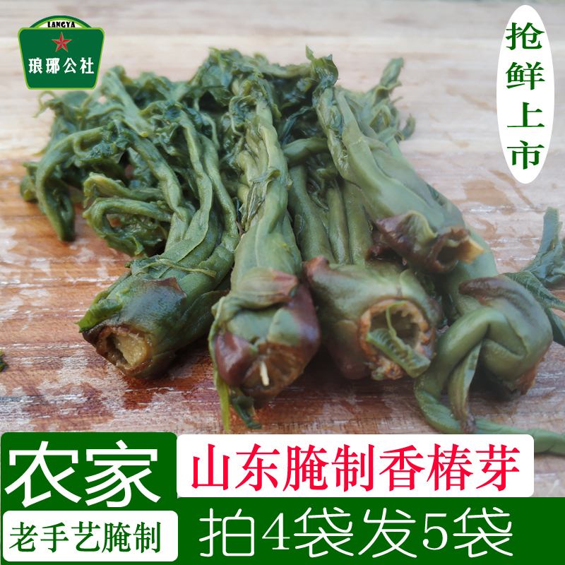 山东头茬香椿芽咸菜新鲜农家腌制咸香椿盐渍香椿头沂蒙山特产400g 水产肉类/新鲜蔬果/熟食 腌制/榨菜/泡菜 原图主图