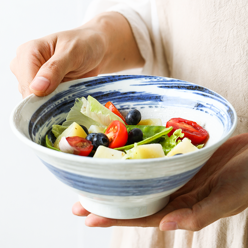 粉吹清流日本进口饭碗陶瓷日式家用餐具小碗钵碗面碗拉面碗大面碗