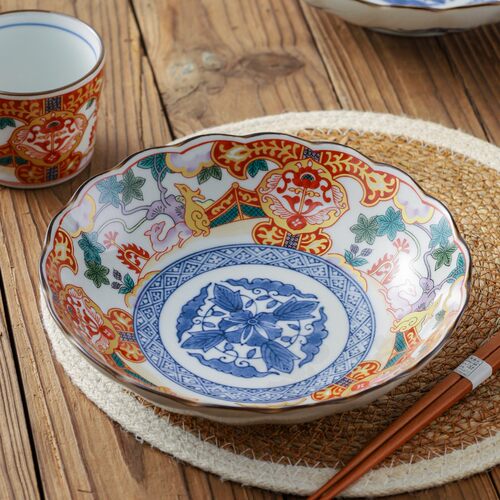 日本进口吉祥鹿5入盘餐盘