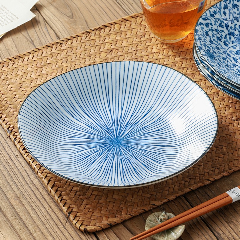 爱悦居日本进口有田盘椭圆形餐具