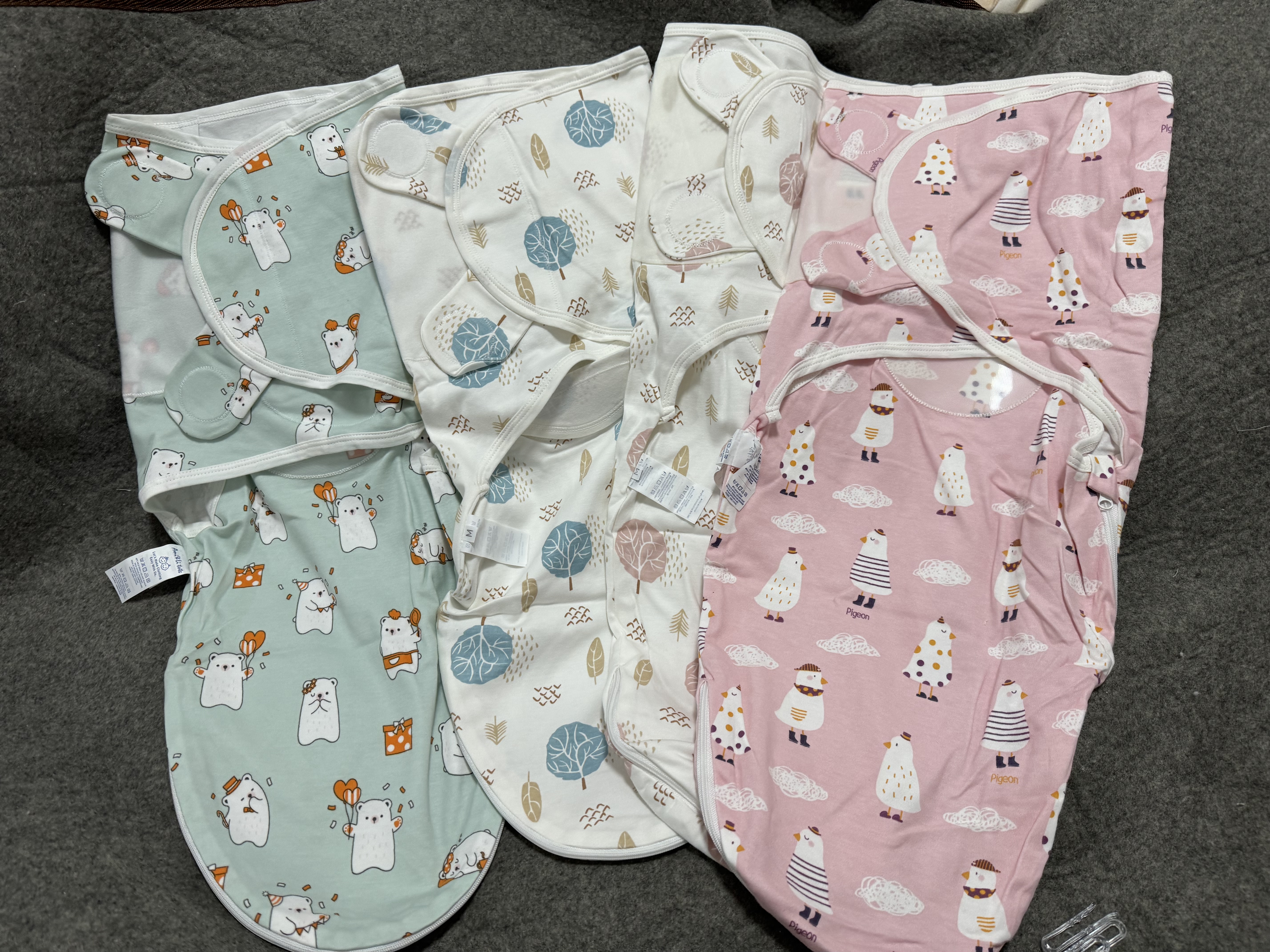 外贸原单秋新生婴幼儿防惊跳睡袋安全防子宫宝宝纯棉襁褓安抚包巾