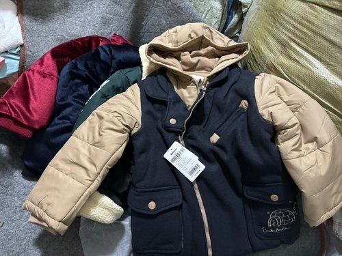 冬季棉服清仓原单男女儿童加绒加厚棉衣棉服冬季外套