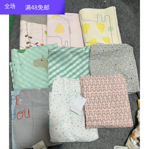 外贸原单儿童纯棉卡通被套三件套床单宝宝被子被罩床笠床单