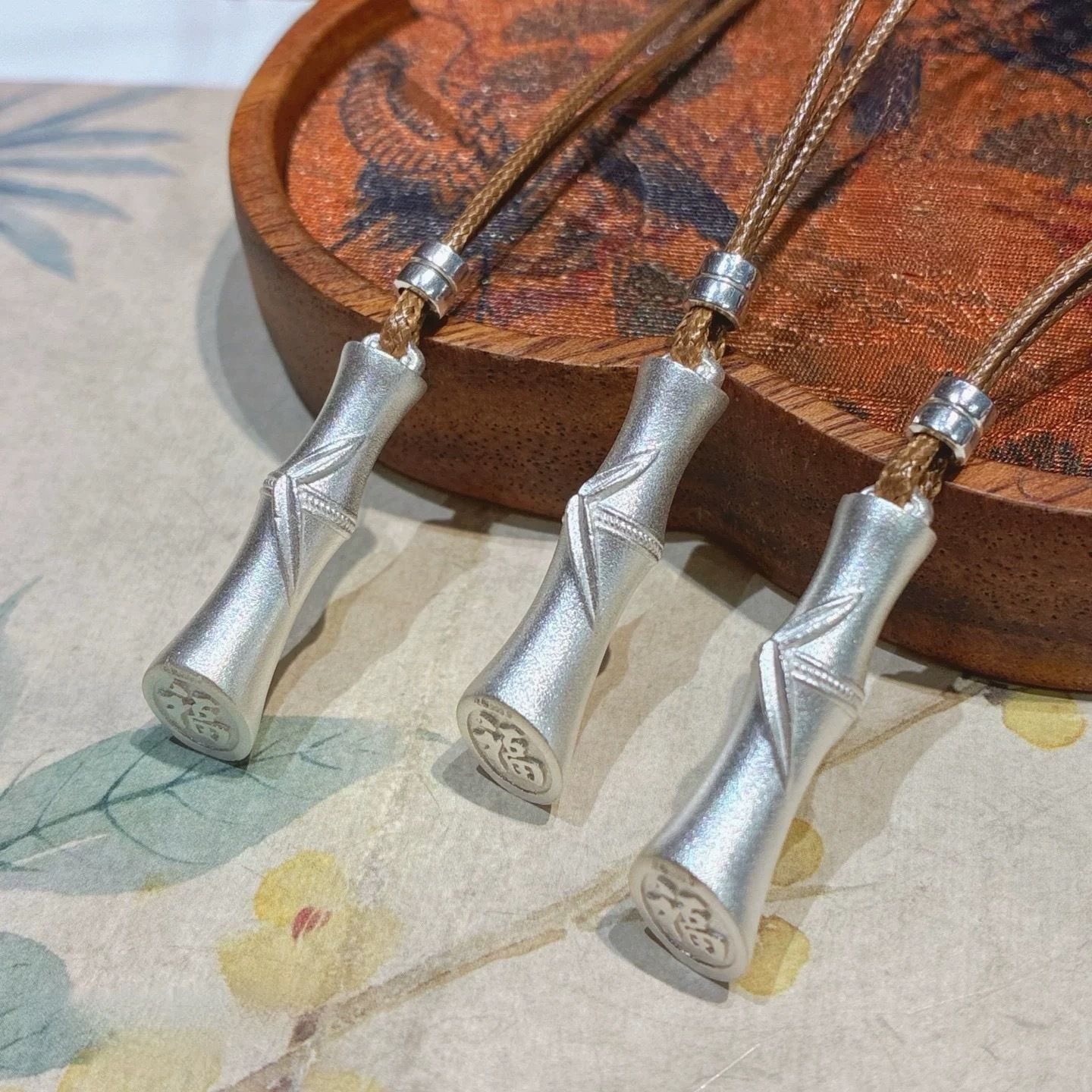 足银9999古法福竹节套项链男女简约设计纯银项链新中式吊坠毛衣链,饰品/流行首饰/时尚饰品新,银饰吊坠,淘宝优惠券,粉丝福利购,淘宝优惠卷