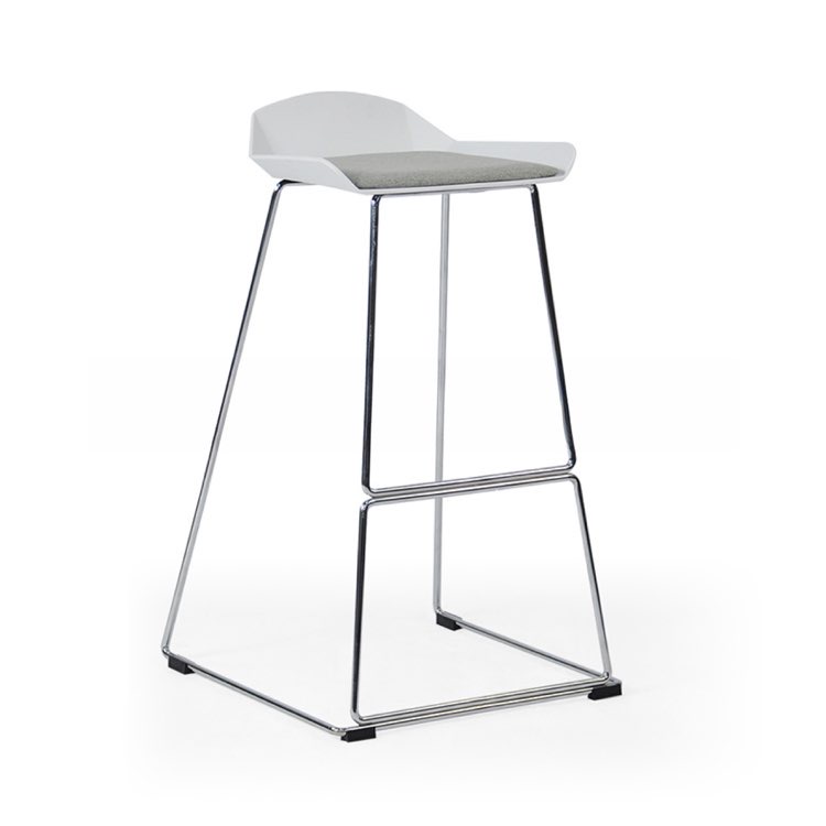 北欧轻奢吧椅前台吧台椅时尚酒吧椅休闲咖啡厅吧椅岛台凳子折纸椅