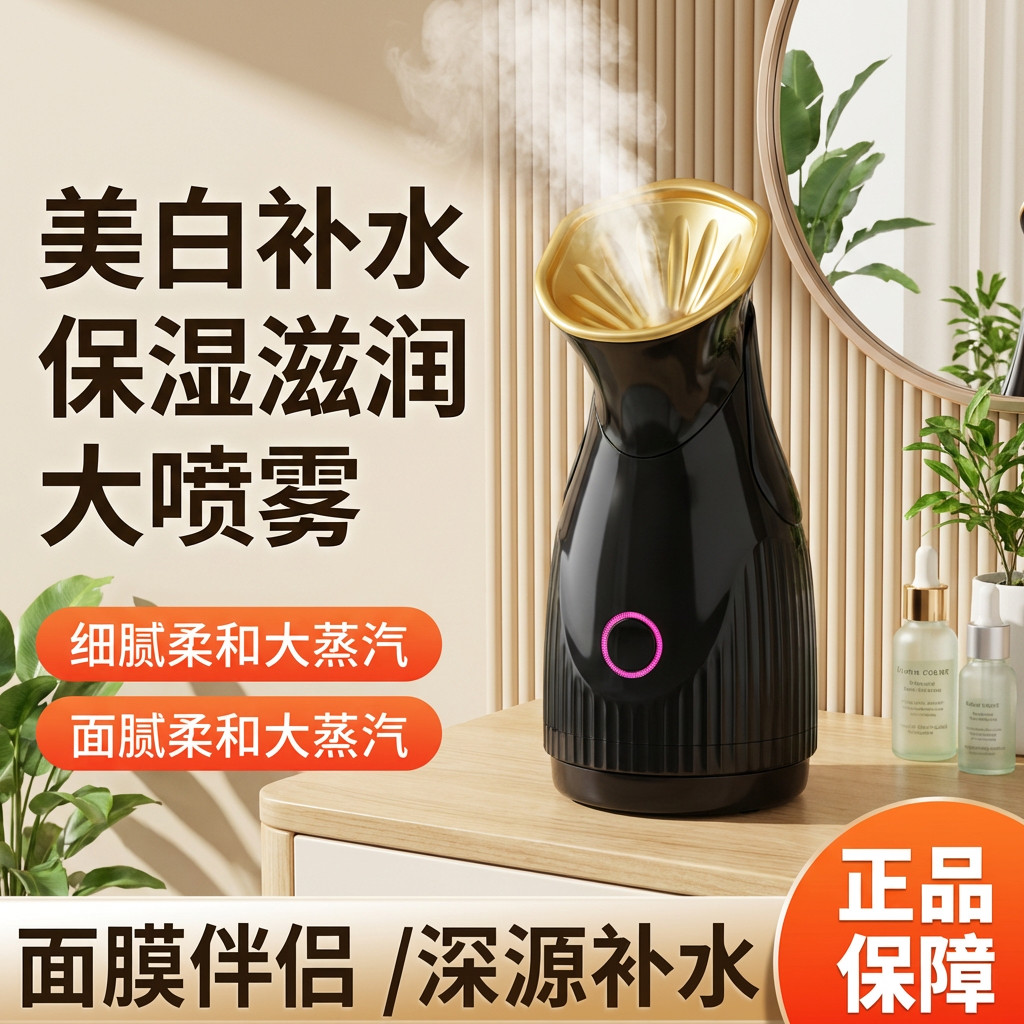 手提热喷蒸脸器家用纳米离子补水仪美白保湿香薰蒸脸机美白喷雾机